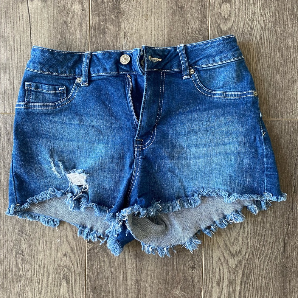 Rewash Stretch High Rise Jean Shorts